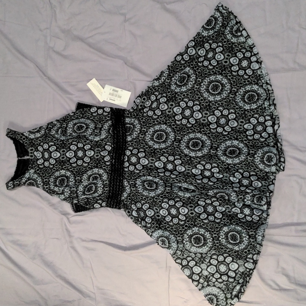 NWT, Jodi Kristopher - Black and Blue Lace Dress